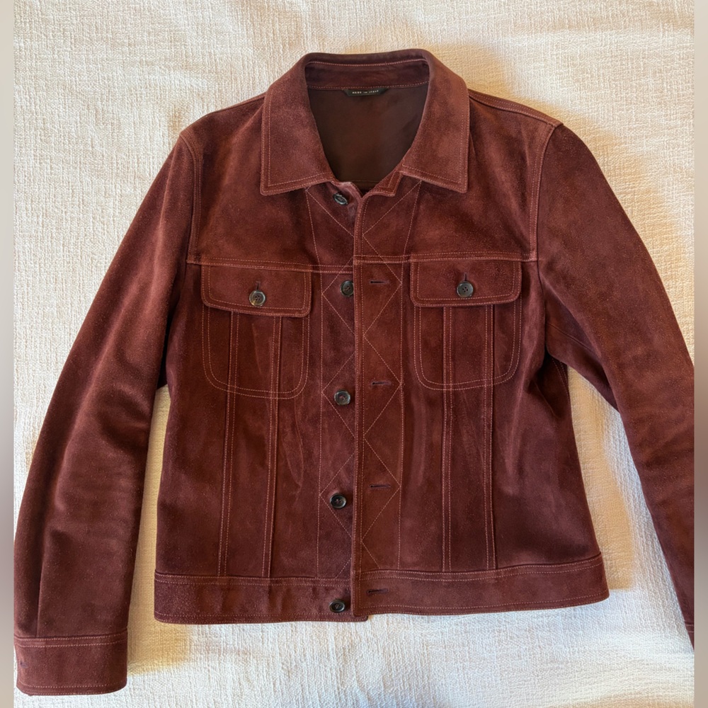 Gucci Oxblood Suede Jacket